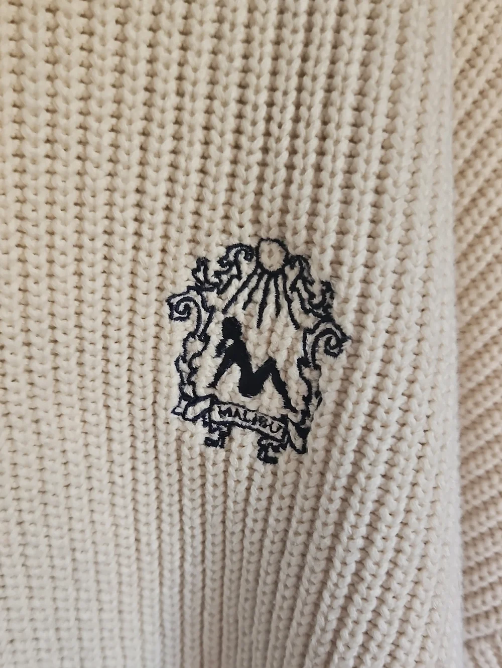 Reformation Ribbed Logi  Winnie Sweater